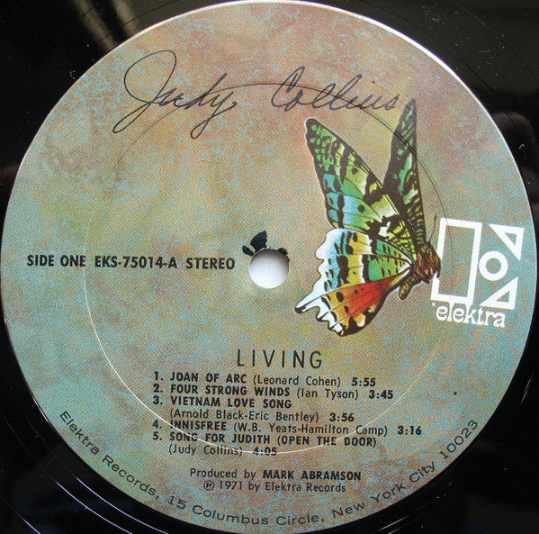 Judy Collins - Living *PITMAN* | Near Mint (NM) Excellent (EX) - FOLK / USED *NEAR MINT*
