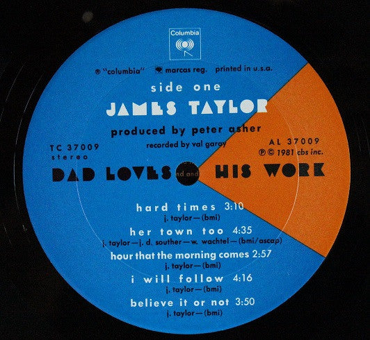 James Taylor (2) - Dad Loves His Work *SANTA MARIA* | Near Mint (NM) Excellent (EX) - FOLK / USED *NEAR MINT*
