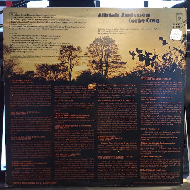 Corby Crag (VINYL) | Near Mint (NM or M-) Near Mint (NM or M-) - FOLK / USED *NEAR MINT*