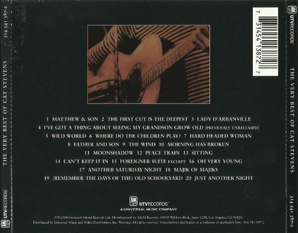 The Very Best Of Cat Stevens (CD) | Near Mint (NM) Excellent (EX) - FOLK / USED *NEAR MINT*