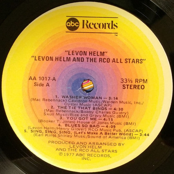 Levon Helm And The RCO All-Stars (CD) | Near Mint (NM) Near Mint (NM) - FOLK / USED *NEAR MINT*