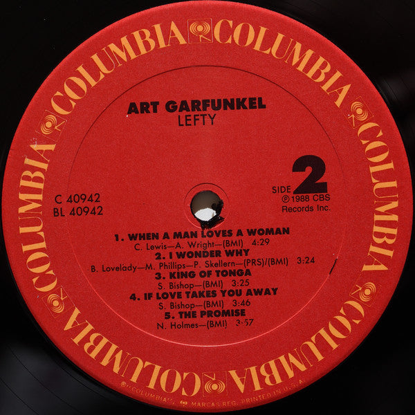Art Garfunkel - Lefty | Near Mint (NM) Excellent (EX) - FOLK / USED *NEAR MINT*
