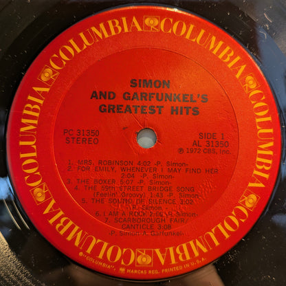 Simon And Garfunkel's Greatest Hits (VINYL) | Near Mint (NM) Excellent (EX) - FOLK / USED *NEAR MINT*