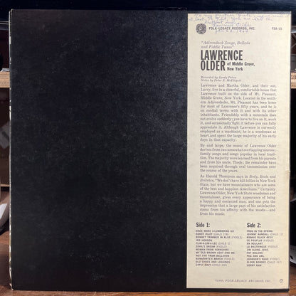 Lawrence Older Of Middle Grove, New York (VINYL) | Near Mint (NM or M-) Near Mint- (NM-) - FOLK / USED *NEAR MINT*