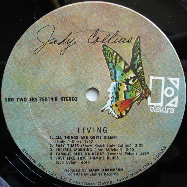 Judy Collins - Living *PITMAN* | Near Mint (NM) Excellent (EX) - FOLK / USED *NEAR MINT*