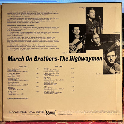 The Highwaymen - March On Brothers | Near Mint (NM) Excellent (EX) - FOLK / USED *NEAR MINT*