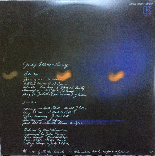 Judy Collins - Living *PITMAN* | Near Mint (NM) Near Mint (NM) - FOLK / USED *NEAR MINT*