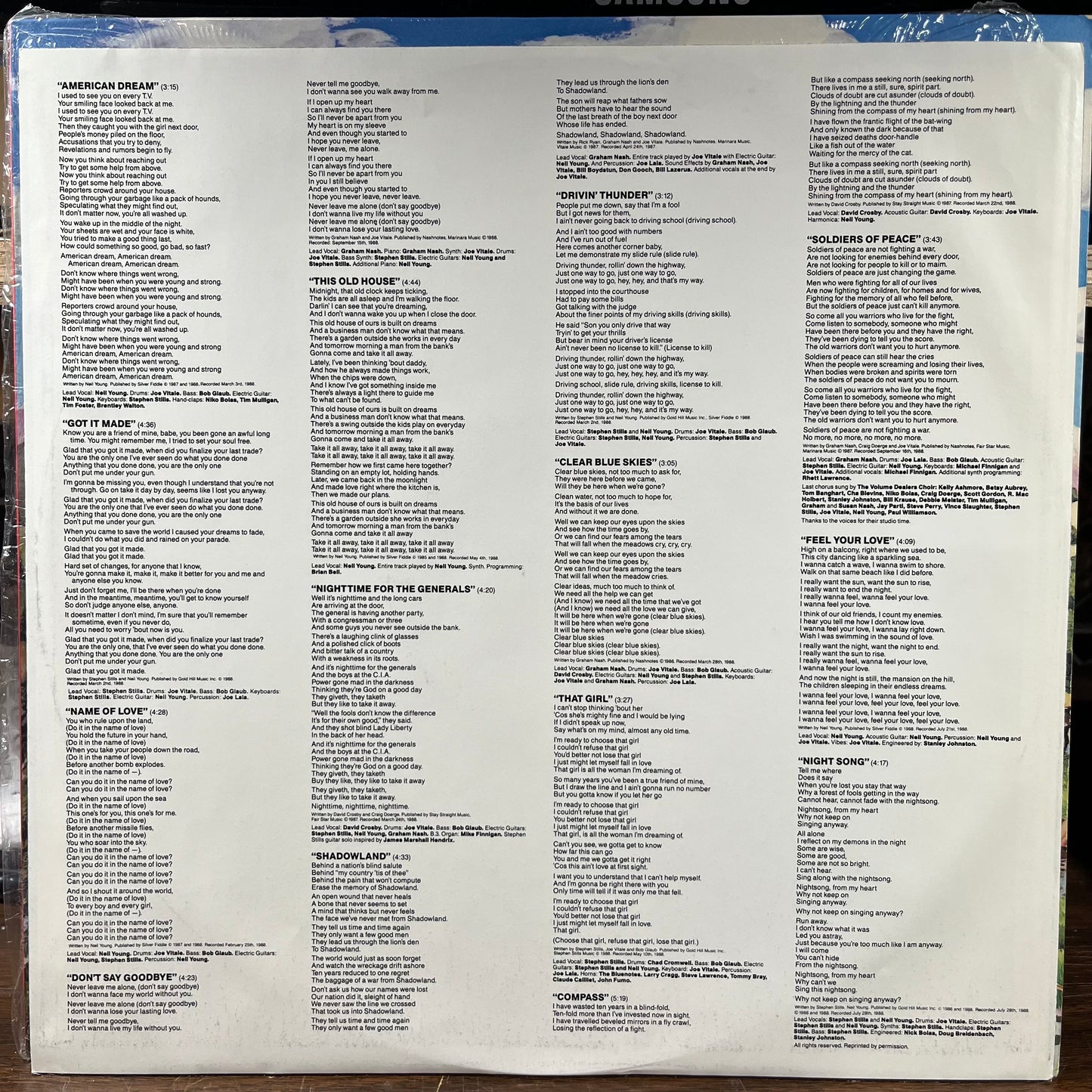 American Dream (VINYL) | Near Mint (NM) Near Mint (NM) - FOLK / USED *NEAR MINT*