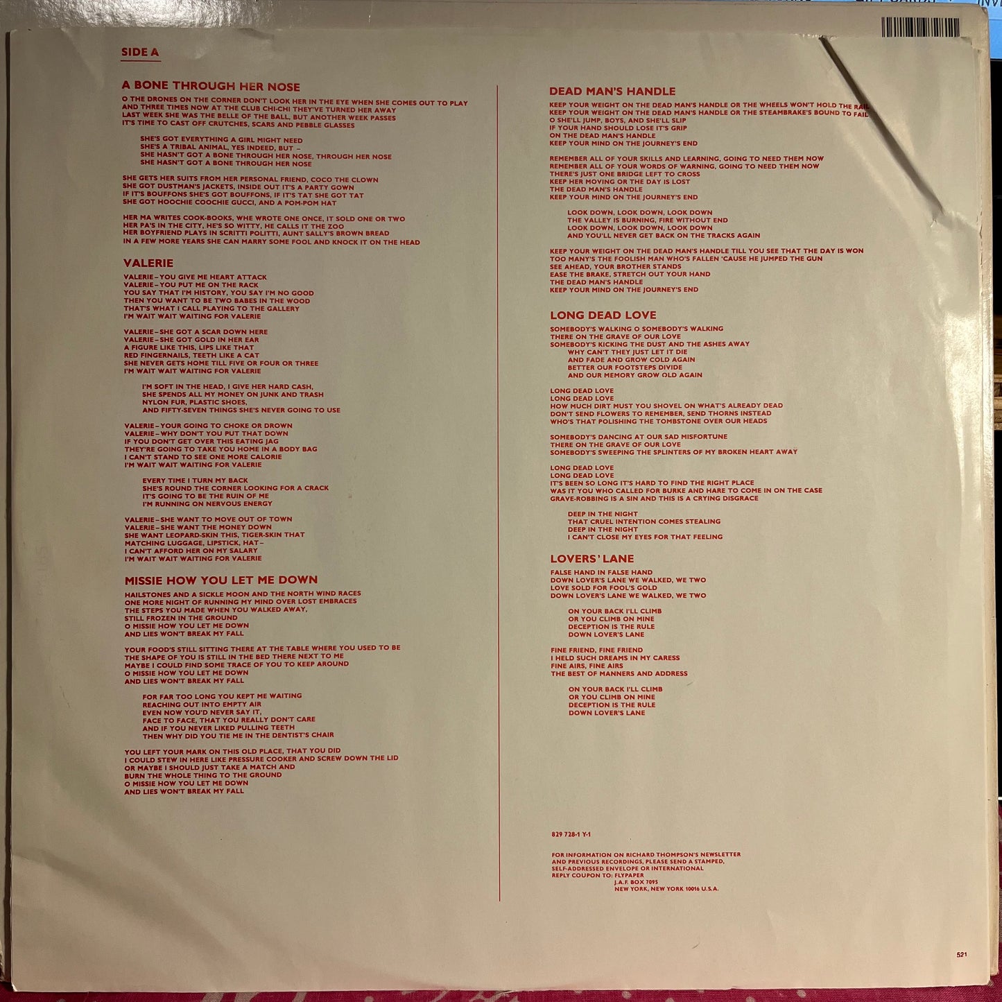 Richard Thompson - Daring Adventures *HRM* | Near Mint (NM) Excellent (EX) - FOLK / USED *NEAR MINT*