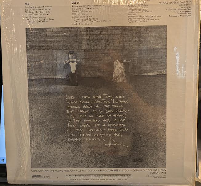 Whose Garden Was This (VINYL) | Near Mint (NM or M-) Near Mint (NM or M-) - FOLK / USED *NEAR MINT*