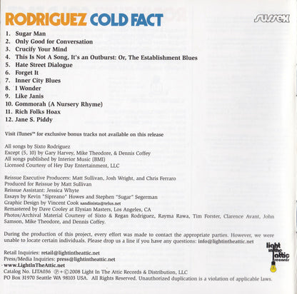 Cold Fact (CD) | Near Mint (NM or M-) Near Mint (NM or M-) - FOLK / USED *NEAR MINT*