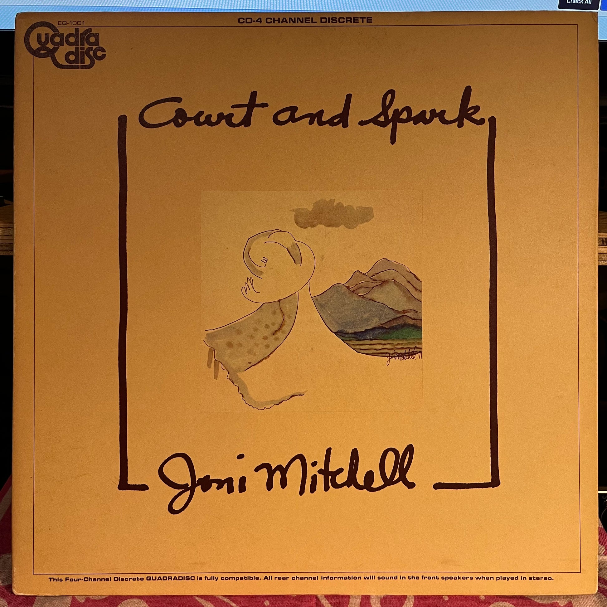 Joni Mitchell - Court And Spark *QUADRAPHONIC* | Near Mint (NM) Excellent (EX) - FOLK / USED *NEAR MINT*