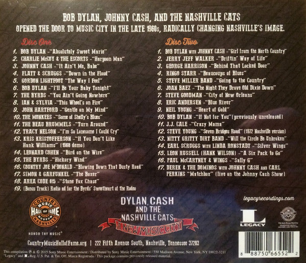 Dylan, Cash And The Nashville Cats - A New Music City (2xCD) | Near Mint (NM) Near Mint (NM) - FOLK / USED *NEAR MINT*