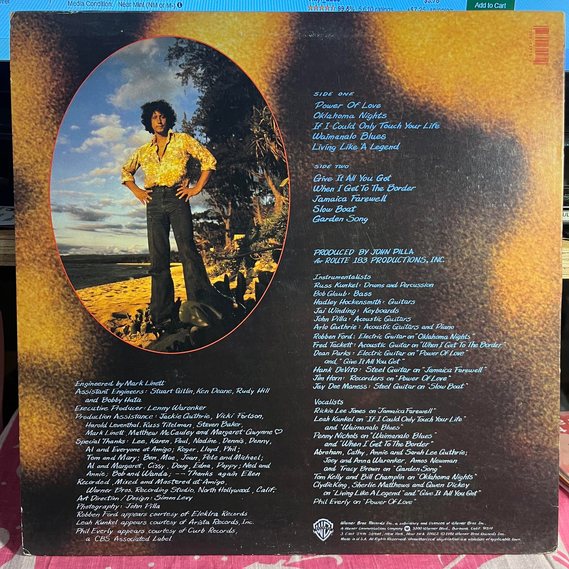 Arlo Guthrie - Power Of Love *PROMO/WINCHESTER* | Near Mint (NM) Excellent (EX) - FOLK / USED *NEAR MINT*