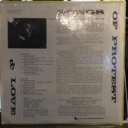 Songs Of Protest & Love (VINYL) | Near Mint (NM or M-) Near Mint (NM or M-) - FOLK / USED *NEAR MINT*