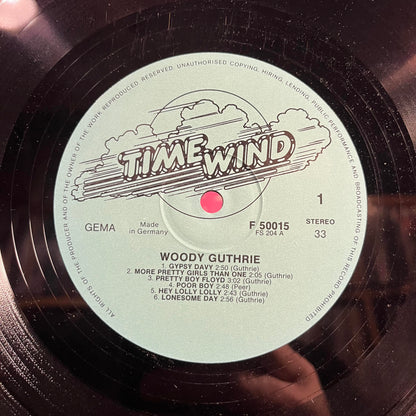 Woody Guthrie - Poor Boy *GERMANY* | Very Good Plus (VG+) Very Good Plus (VG+) - FOLK / USED *VERY GOOD+*