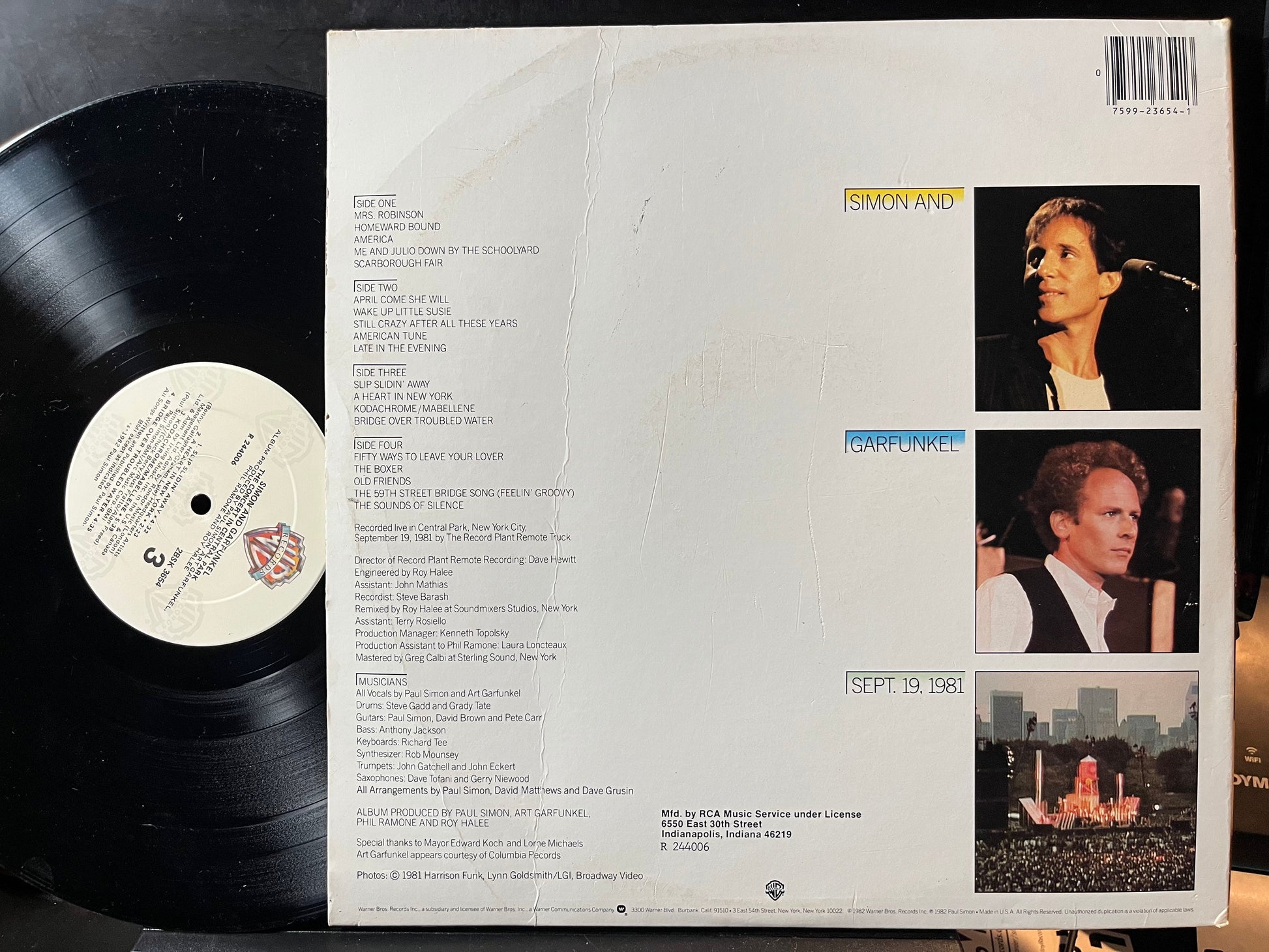 Simon & Garfunkel - The Concert In Central Park (2xVINYL) | Very Good Plus Plus (VG++) Very Good Plus Plus (VG++) - FOLK / USED *VERY GOOD++*