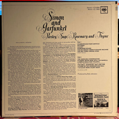 Parsley, Sage, Rosemary And Thyme *STEREO* | Very Good Plus (VG+) Near Mint (NM)