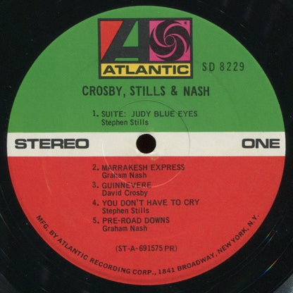 Crosby, Stills & Nash (VINYL) | Very Good Plus (VG+) Excellent (EX) - FOLK / USED *VERY GOOD+*