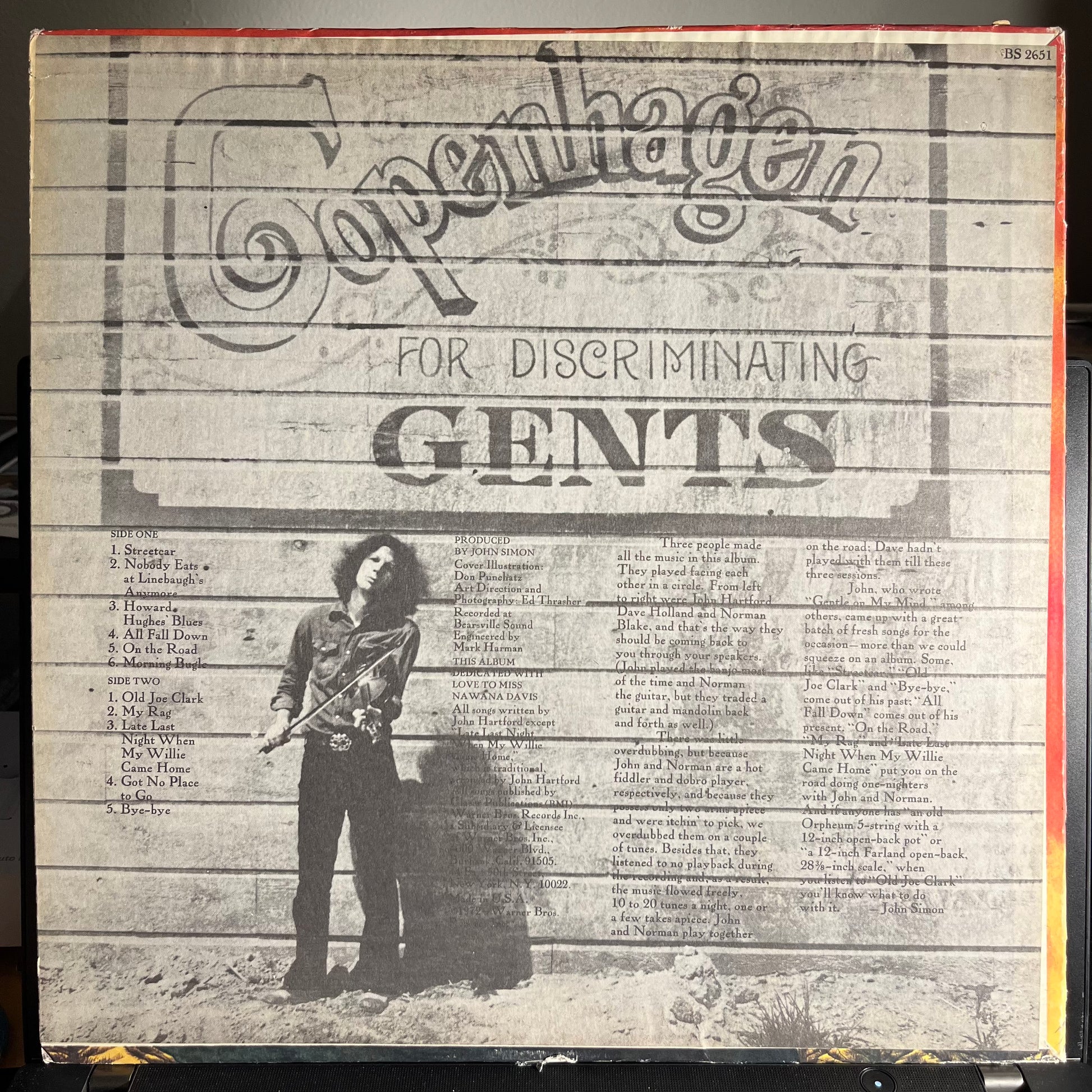 John Hartford - Morning Bugle *TERRE HAUTE* | Very Good (VG) Very Good Plus (VG+) - FOLK / USED *VERY GOOD*