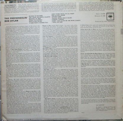 Bob Dylan - The Freewheelin' Bob Dylan (VINYL LP) | Very Good (VG) Very Good Plus (VG+) - FOLK / USED *VERY GOOD*