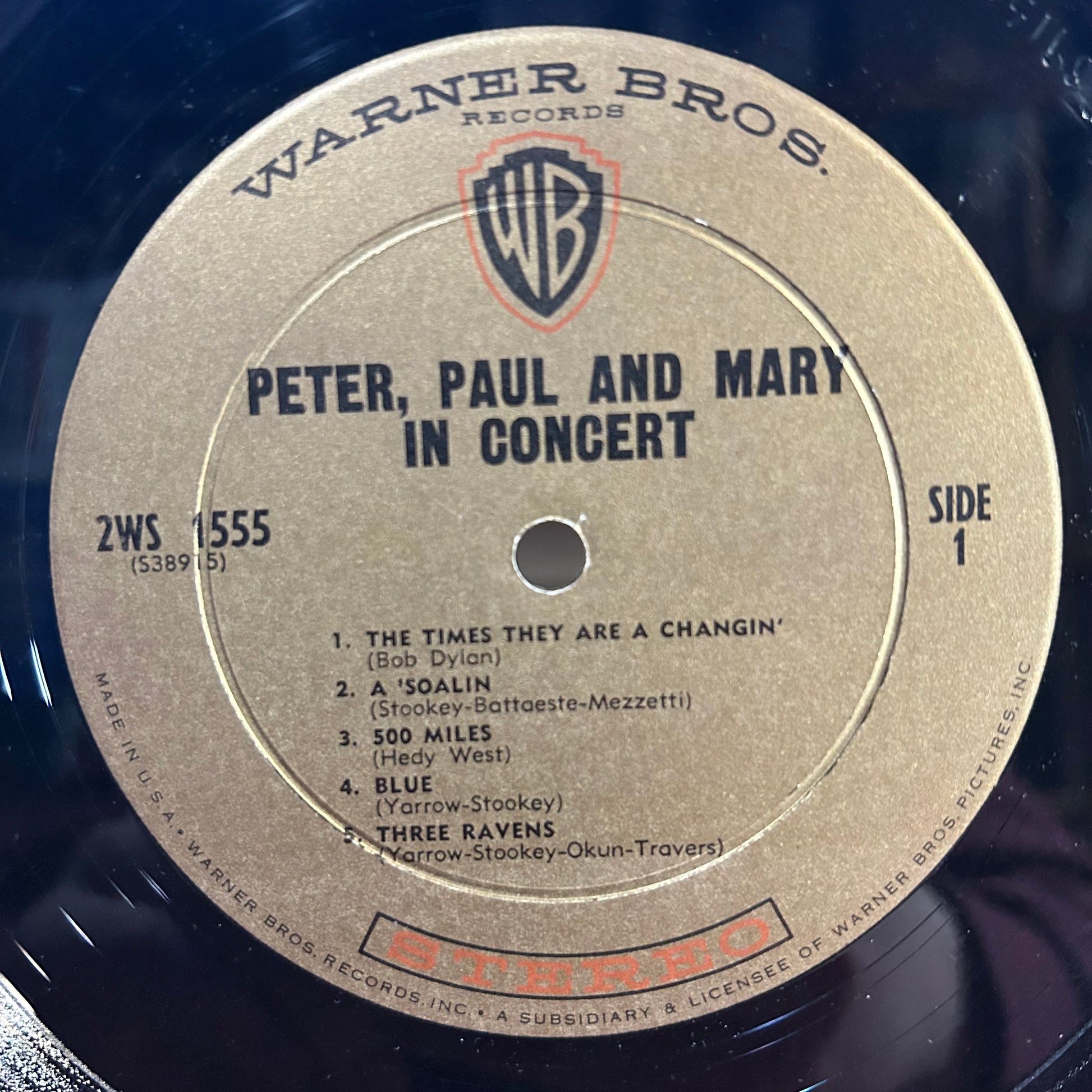 Peter, Paul & Mary - In Concert *GOLD LABEL* | Very Good (VG) Very Good Plus (VG+) - FOLK / USED *VERY GOOD*