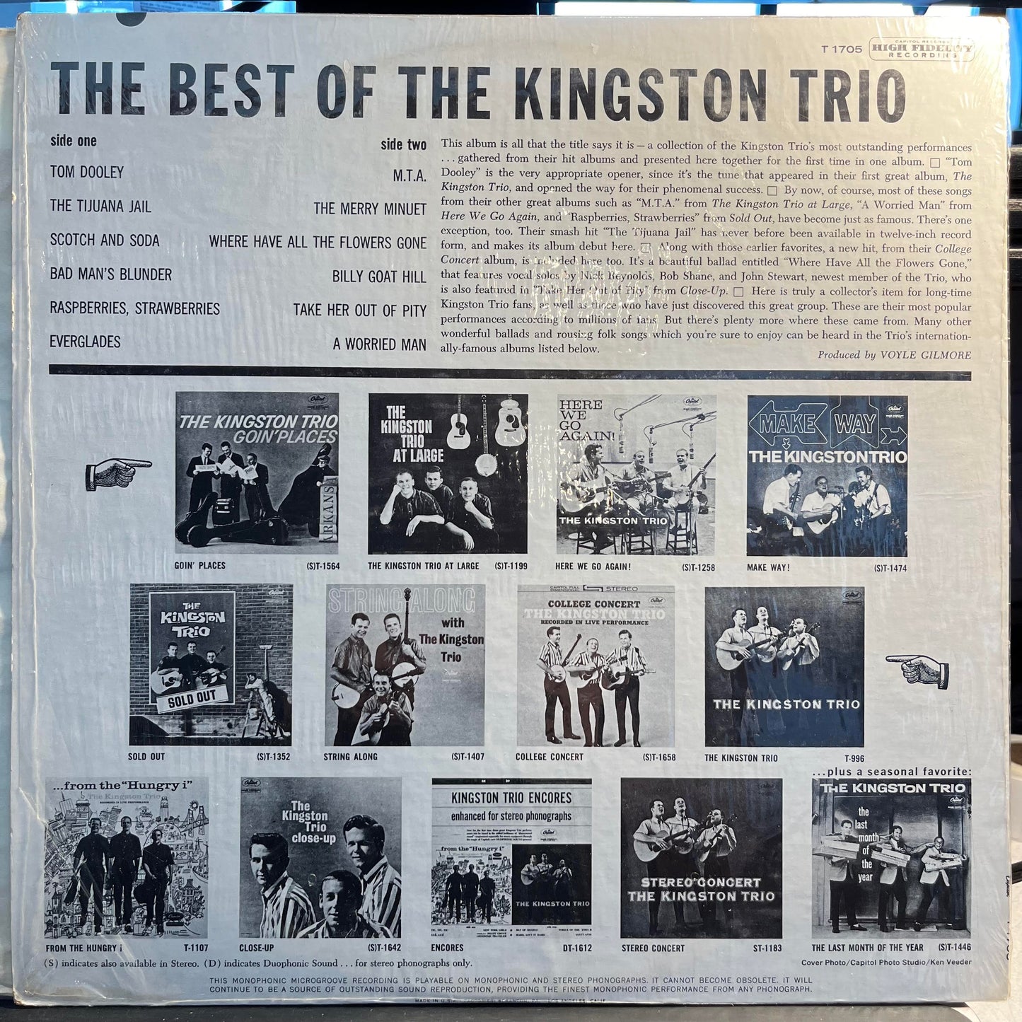 Kingston Trio - The Best Of The Kingston Trio | Very Good (VG) Near Mint (NM) - FOLK / USED *VERY GOOD*