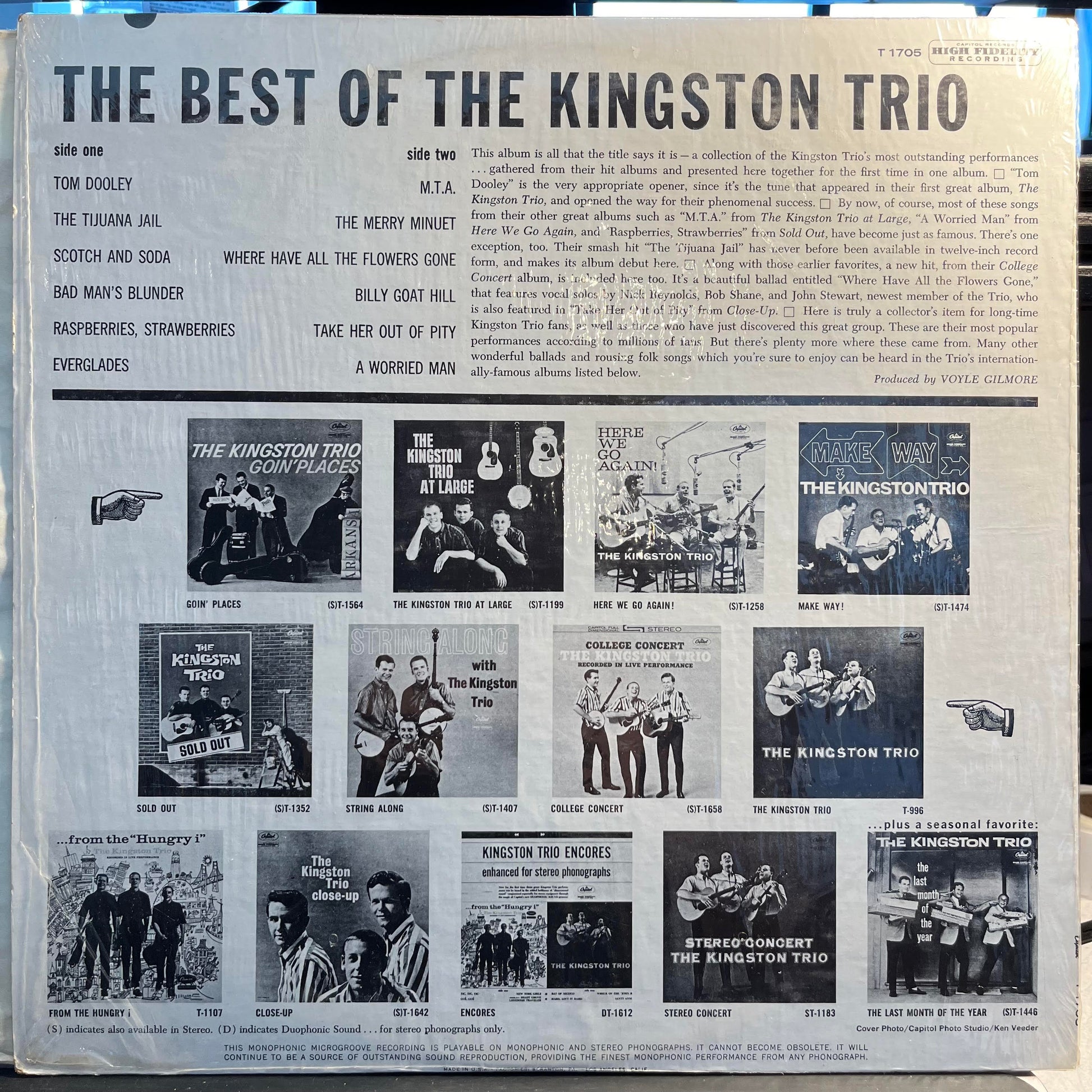 Kingston Trio - The Best Of The Kingston Trio | Very Good (VG) Near Mint (NM) - FOLK / USED *VERY GOOD*