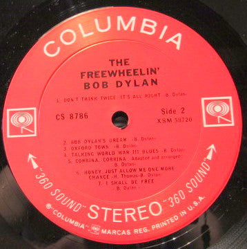 Bob Dylan - The Freewheelin' Bob Dylan (VINYL LP) | Very Good (VG) Very Good Plus (VG+) - FOLK / USED *VERY GOOD*