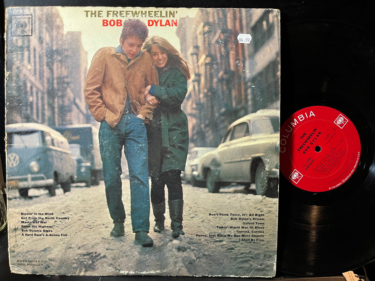 Bob Dylan - The Freewheelin' Bob Dylan (VINYL) | Very Good (VG) Very Good Plus (VG+) - FOLK / USED *VERY GOOD*