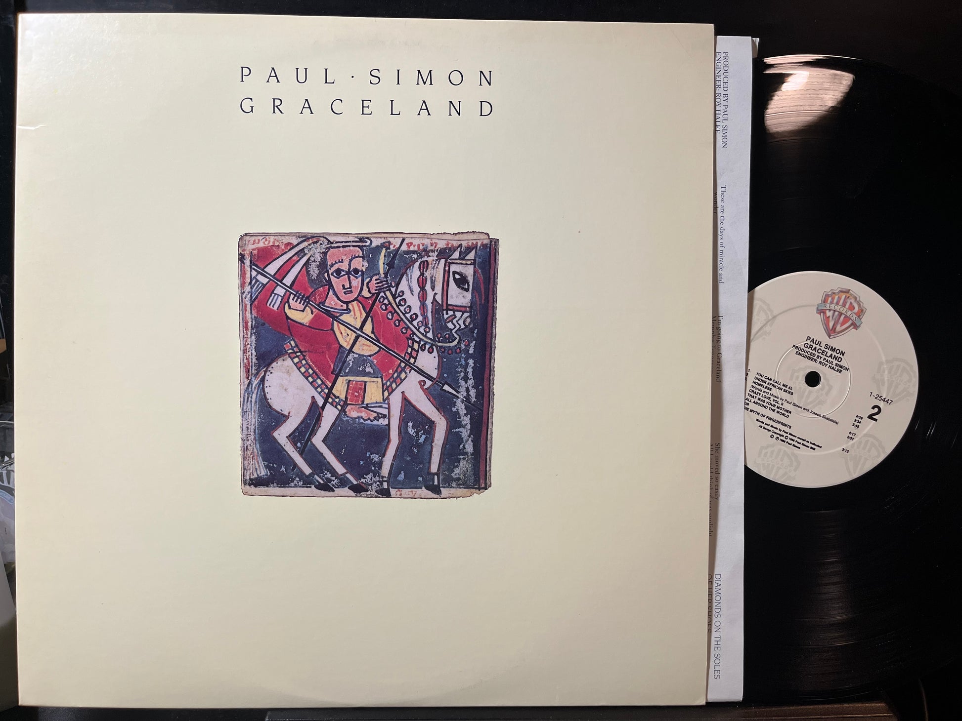 Paul Simon - Graceland (VINYL LP) | Near Mint (NM or M-) Near Mint (NM) - FOLK / USED *NEAR MINT*