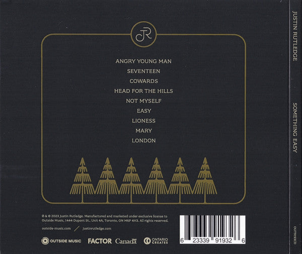 Justin Rutledge - Something Easy | Mint (M) Mint (M) - FOLK