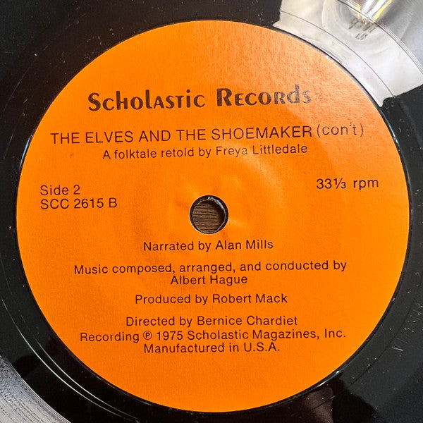 Freya Littledale The Elves And The Shoemaker Scholastic Records 7" Very Good Plus (VG+) Very Good Plus (VG+)