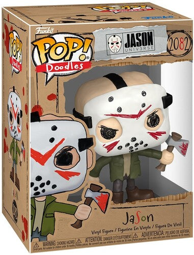Friday the 13th - Funko POP! Movies: Friday the 13th: Jason (Doodles) (Vinyl Figure, Collectible) |