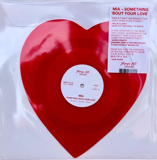 Mia ( Honey Deux) - Something 'Bout Your Love | Mint (M) Mint (M) - FUNK *COLOR/HEART SHAPE*