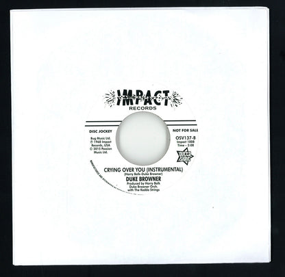 Duke Browner - Crying Over You (VINYL 7" Outta Sight OSV137) | NEW Mint (M) Mint (M) - FUNK *NEW/45*
