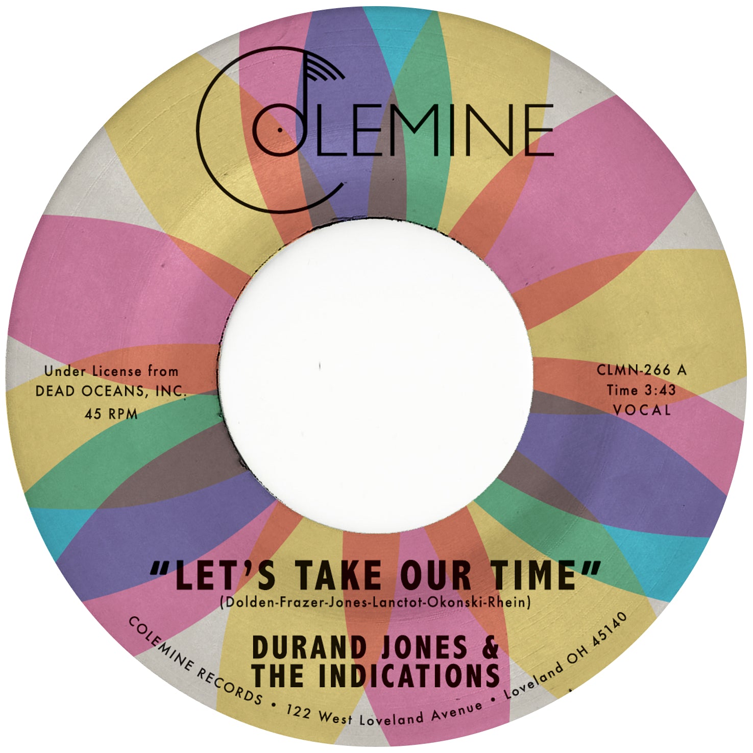Let's Take Our Time / Flower Moon (RANDOM COLOR VINYL 7") | Mint (M) Mint (M) - FUNK *NEW/COLOR*