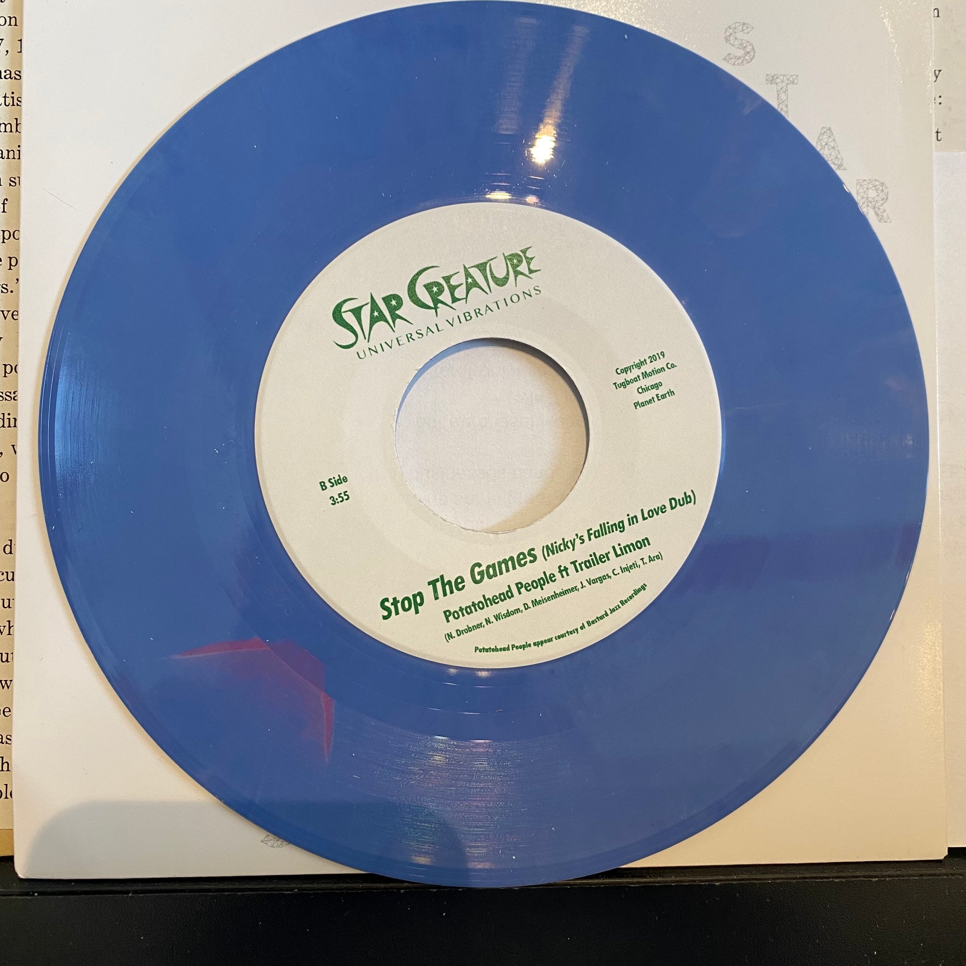 Stop the Games (7" VINYL) | Mint (M) Mint (M) - FUNK *NEW/LIGHT BLUE MARBLE*