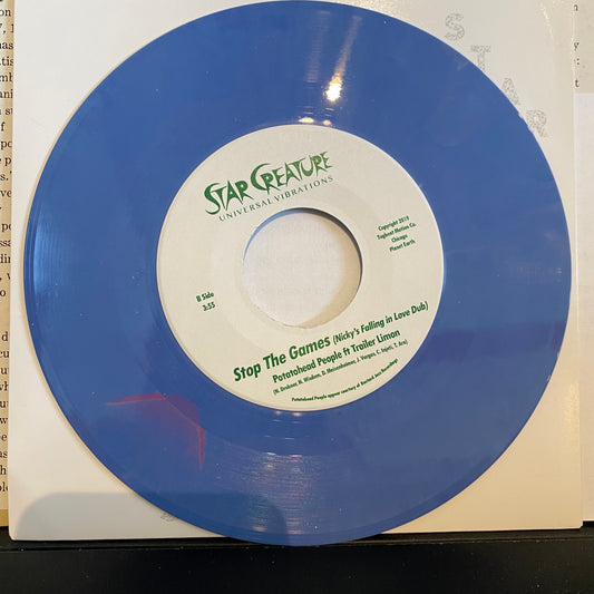Stop the Games (7" VINYL) | Mint (M) Mint (M) - FUNK *NEW/LIGHT BLUE MARBLE*
