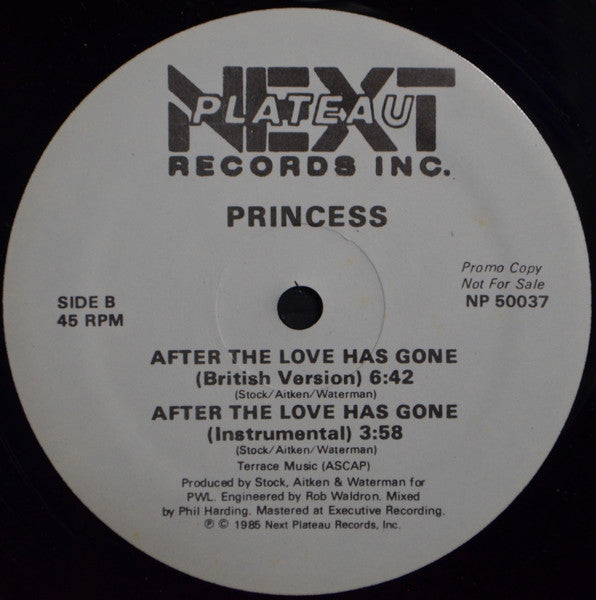 Princess - After The Love Has Gone | Mint (M) Generic - FUNK *NEW*