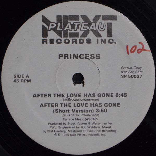 Princess - After The Love Has Gone | Mint (M) Generic - FUNK *NEW*
