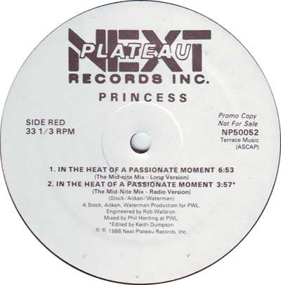 Princess - In The Heat Of A Passionate Moment | Mint (M) Generic - FUNK *NEW*
