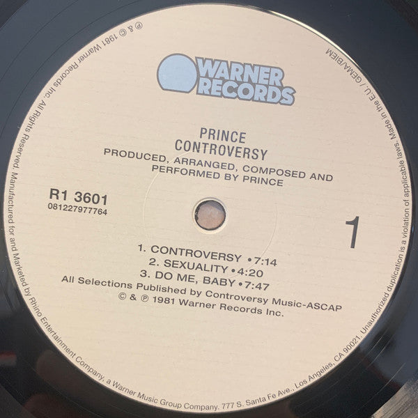 Controversy (OPENED-NEW)(VINYL) | Mint (M) Mint (M) - FUNK *NEW*