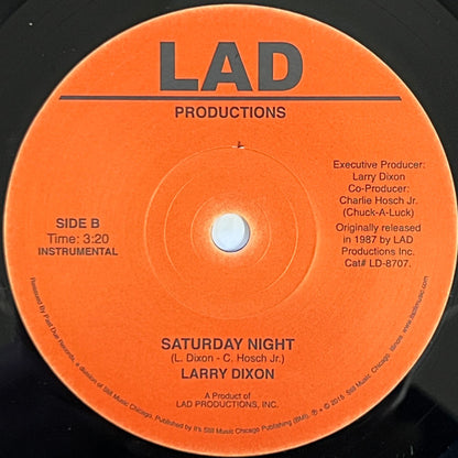Larry Dixon - Saturday Night (VINYL 7" Past Due LD-8707) | - FUNK *NEW*