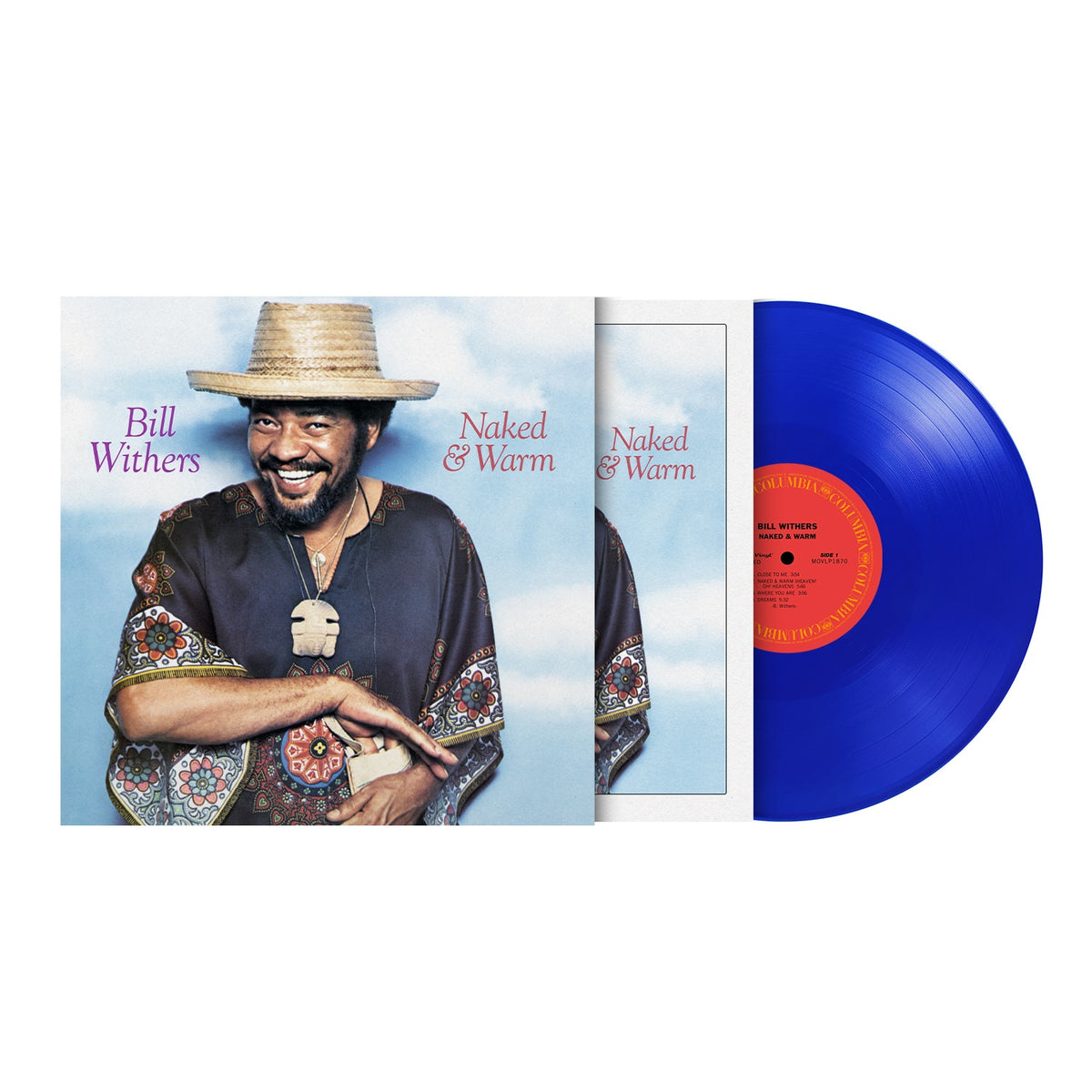 Bill Withers - (PRESALE 11/27/26) Naked & Warm (MOV TRANSLUCENT BLUE VINYL LP) | NEW - FUNK/R&B *NEW/COLOR*