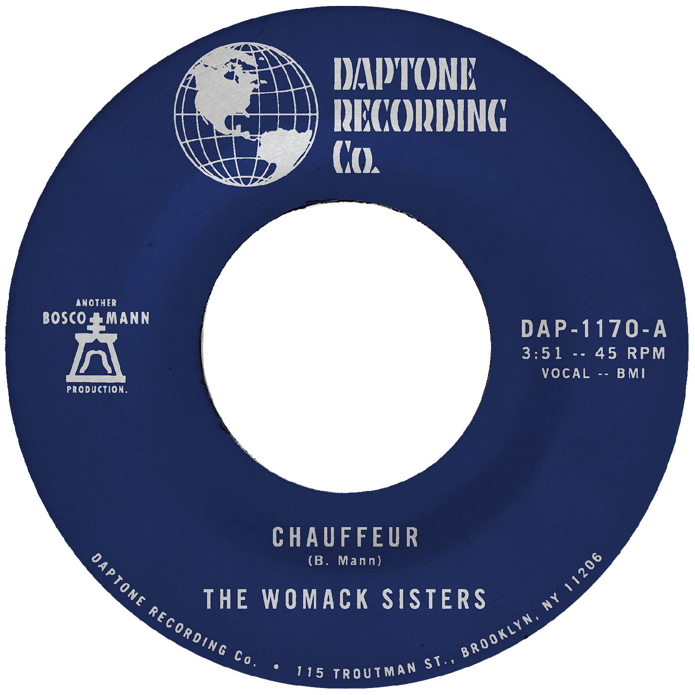 The Womack Sisters - (PRESALE 8/14/26) Chauffeur b/w Instrumental (VINYL 7" DAPTONE RDS SI-DAPT-1170 2026) | NEW Mint (M) Mint (M) - FUNK/R&B *NEW*