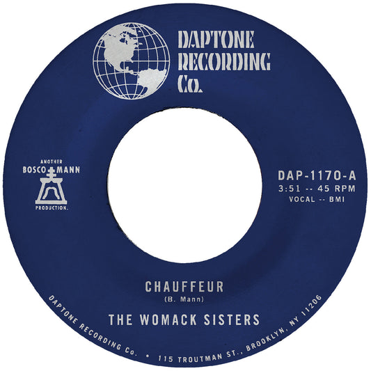 The Womack Sisters - (PRESALE 8/14/26) Chauffeur b/w Instrumental (VINYL 7" DAPTONE RDS SI-DAPT-1170 2026) | NEW Mint (M) Mint (M) - FUNK/R&B *NEW*