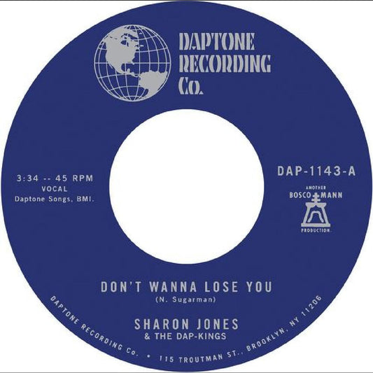Jones, Sharon & The Dap-Kings - Don't Want To Lose You b/w Don't Give a Friend a Number (Vinyl) | - FUNK/R&B *NEW*