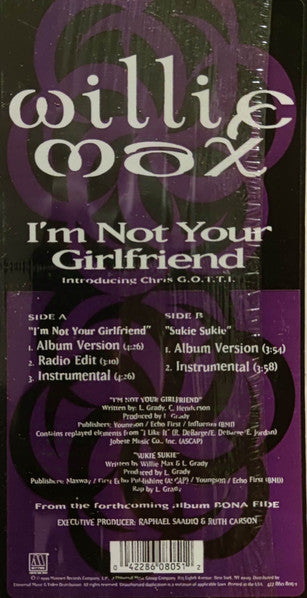 Willie Max - I'm Not Your Girlfriend (VINYL) | Near Mint (NM) Near Mint (NM) - FUNK/R&B / USED *NEAR MINT*