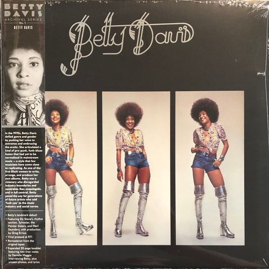 Betty Davis (CLEAR VINYL) | Mint (M) Mint (M) - FUNK *SEALED/CLEAR*